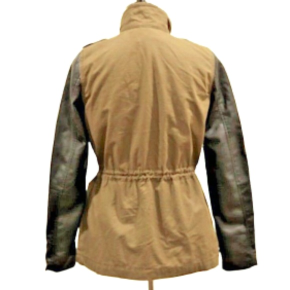 H & M  military/Utility Jacket,  khaki /Tan /Black - Picture 4 of 8